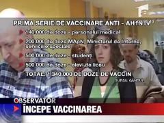 Incepe vaccinarea