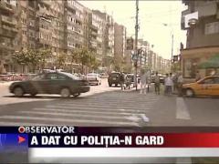 A dat cu politia in gard
