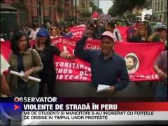 Violente de strada  in Peru