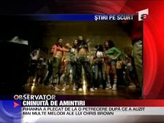 Rihanna, chinuita de amintiri