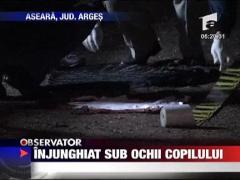 Injunghiat sub ochii copilului