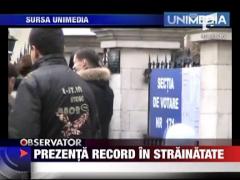 Prezenta record in strainatate