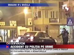 Accident cu politia pe urme