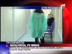 Natalitatea, pe minus