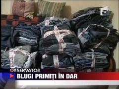 Blugi, primiti in dar