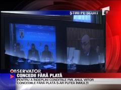 Concedii fara  plata