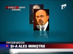 Boc si-a ales ministrii