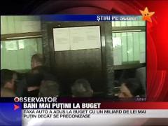 Bani mai putini la buget