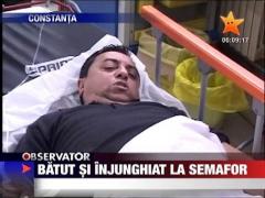 Batut si injunghiat la semafor