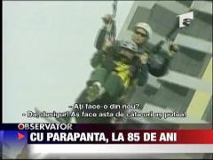 Cu parapanta, la 85 de ani