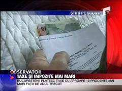 Taxe si impozite mai mari
