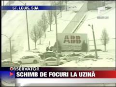 Schimb de focuri la uzina