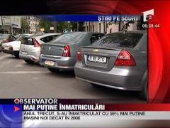 Mai putine inmatriculari