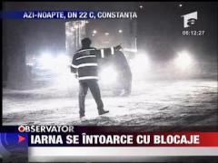 Iarna se intoarce cu blocaje