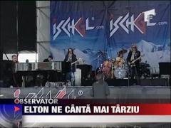 Elton John intarzie la Bucuresti