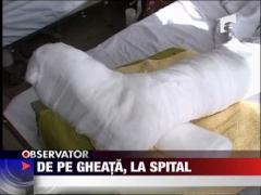 De pe gheata, la spital