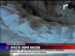 Are pareza de la vaccinul contra noii gripe