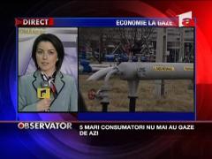 Cinci mari consumatori nu mai au gaze de azi