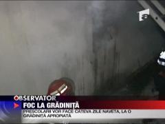 Foc la o gradinita din Maramures