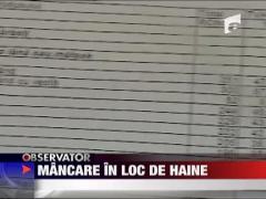 Mancare in loc de haine