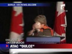 Ministru atacat cu... placinta