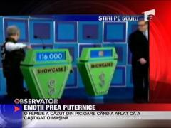 Femeie pusa la pamant de emotii