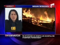 Sase case arse pentru o masina de pompieri