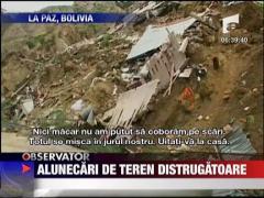 Alunecari distrugatoare in La Paz