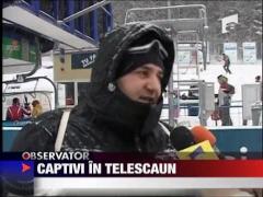 Au ramas blocati in telescaun
