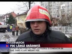 Foc langa o gradinita din Timisoara