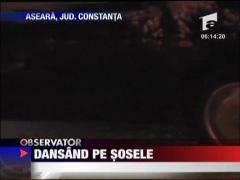 Trafic ca pe patinoar intre Medgidia si Cernavoda