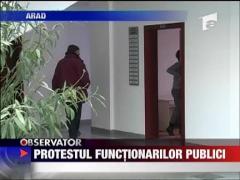 Protestul functionarilor publici