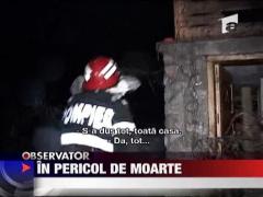 Copil salvat din flacari