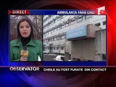 S-au furat cheile de la ambulanta!