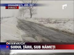 Sudul tarii este sub nameti