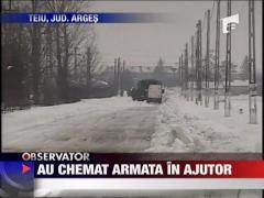 La Teiu, au chemat armata in ajutor