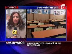 Cursuri, suspendate in 70 de scoli