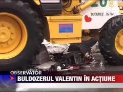 Buldozerul Valentin in actiune