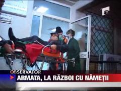 Armata se bate cu zapada