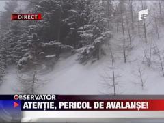 Pericol de avalansa la Sinaia
