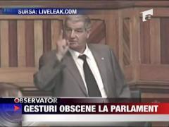 Gest obscen in Parlamentul canadian