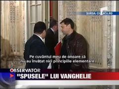 Vanghelie despre Geoana: "Da ce e gagica-mea? Da-l in p..a mea!"