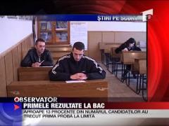 Primele rezultate la BAC