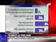 Romanii sunt pesimisti