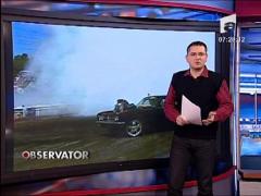 Spectacol de masini cu foc