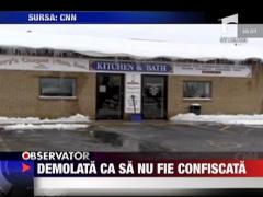 Demolata ca sa nu fie confiscata