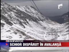 Salvamontist disparut in urma unei avalanse