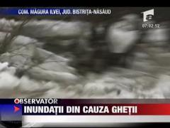 Pod de gheata detonat la Bistrita