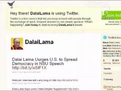 Dalai Lama si-a facut cont pe twitter