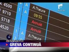 Greva controlorilor de trafic din Franta continua
